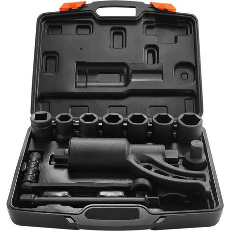Multiplicateur de couple avec coffret - Rapport 1:58 - Entrée et sortie 25,4 mm - 8 douilles - Acier allié (1/5)