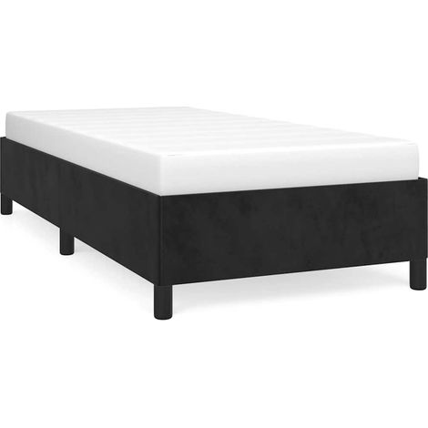 Maison Exclusive - Giroletto senza Materasso Nero in Velluto King Misura Singola (1/5)
