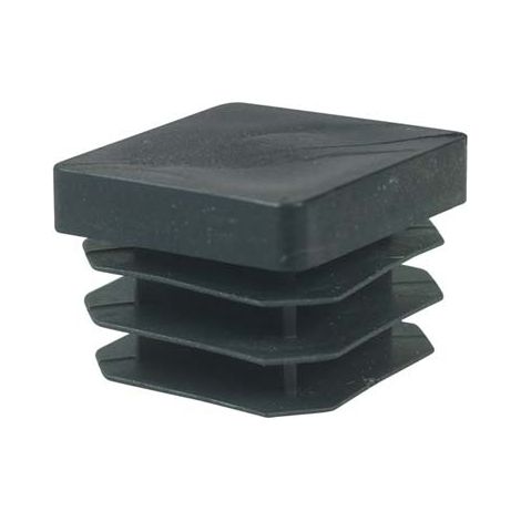 PUNTALE INTERNO QUADRO ALETTATO - PE NERO MM  80X80- 10 pezzi