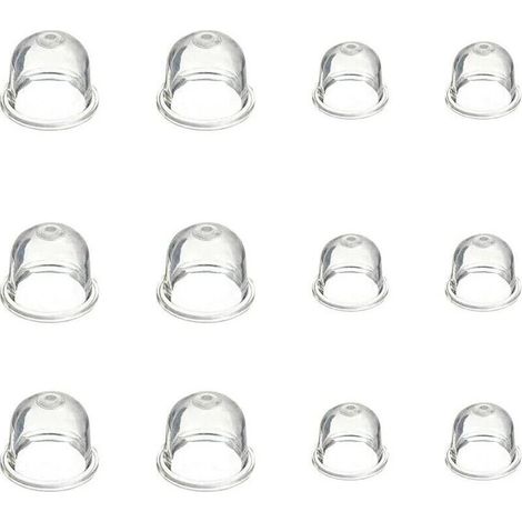 12 Pièces Pompe d'Amorçage de Carburateur Ampoule 19 mm et 22 mm Accessoires pour Débroussailleuse, Tronçonneuse, Souffleur et Tondeuse (1/4)