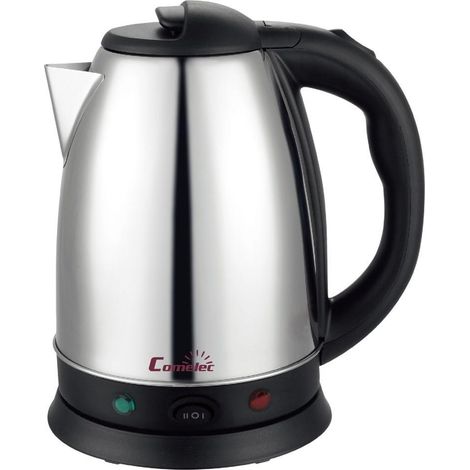 COMELEC hervidor 1,8 l doble termostato inoxidable wk7320 , Hervidor 1,8 litros inoxidable 7320Hervidor eléctrico con doble potencia1,8 litros de capacidadDoble termost (1/2)