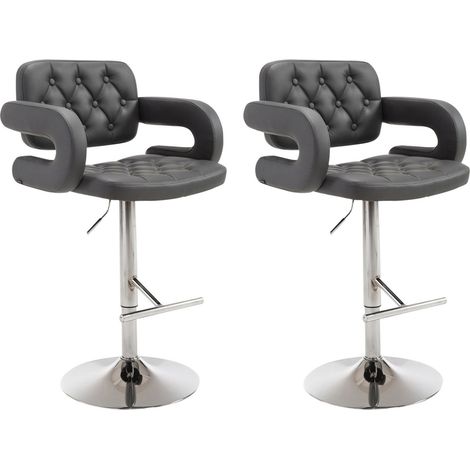 2er Set Barhocker Dublin grau (1/5)