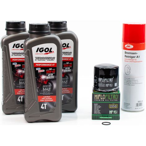 Kit Entretien Vidange pour YAMAHA XP 530 TMAX de 2017 à 2021 - IGOL PROPULS PERFORMANCE 10W40 3L