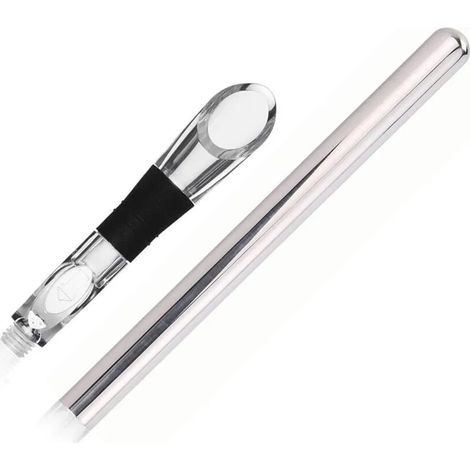 Varilla de enfriamiento de vino de acero inoxidable - Accesorios de vino ideales Regalo para amantes del vino Juego de enfriador de vino - Varilla con decantador (1/5)