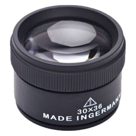 30X Loupe de Bijoux,Métal Portable Grossissement Optique,Loupe de Poche pour Pièces de Monnaie Timbres Bijoux Montre (1/5)