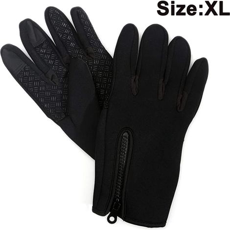 Gants de course tactiles pour hommes et femmes - Sous-gants thermiques d'hiver pour le cyclisme et la conduite - Gants de sport fins, légers et chauds (1/5)