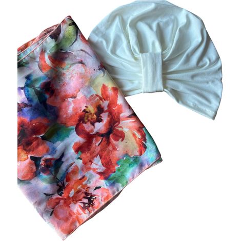 Turbante Julia Polska para mujer, bufanda y gorro, confeccionado en bambú para la playa y el uso diario. (1/3)