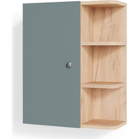 Armoire murale de salle de bain Fynn, Vert, 47.2 x 59.2 cm, Vicco