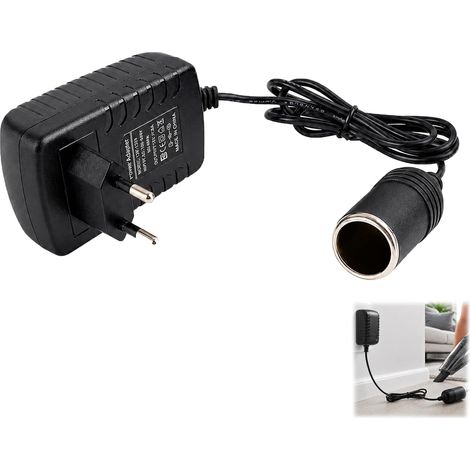 Adaptateur Allume-Cigare Secteur 230V à 12V/3A,Transformateur Alimentation Prise Allume-Cigare Voiture pour Appareils 12V,Compresseur d’Air,Réfrigérateur,Aspirateur,Protection Sécurité (1/5)