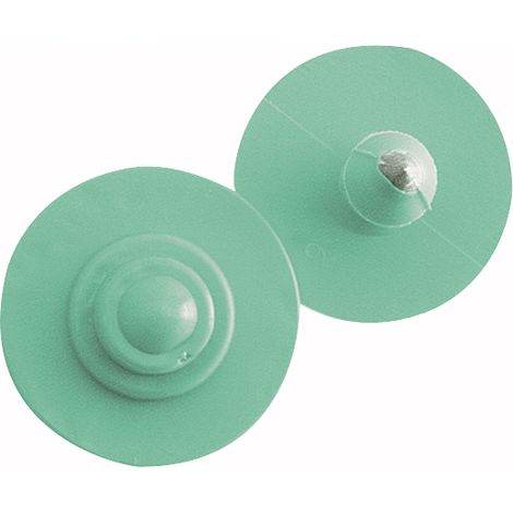 Boucles de marquage Ukaflex bouton+bouton nue vert (1/4)