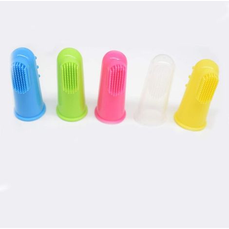 Brosse à Dents en SiliCône De Chien, 10 PCS Brosse à Dents pour Animaux De Compagnie Doigt Brosse à Dents Brosser Dents de Chien Nettoyage Hygiène pour La Plupart des Animaux De Compagnie-Fei Yu (1/5)