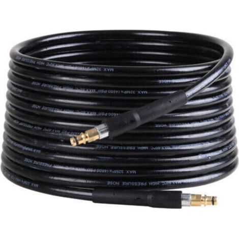 15 m Tuyau pour Kärcher nettoyeur haute pression, flexible pour Kärcher nettoyeur haute pression, Tuyau à haute pression pour Kärcher K2 K3 K4 K5 K6 K7 Connecteur rapide-- (1/4)
