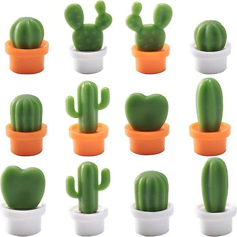 12 aimants de réfrigérateur en forme de cactus (1/3)