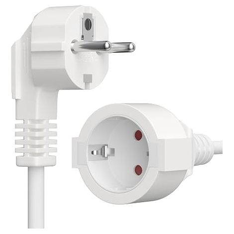 Extension Cord Extension Cord Extension Cable Electric Extension Cable White (1/5)