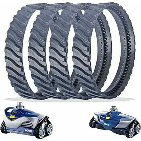 Replacement Tracks Black Pool Cleaner Tire Track Wheel R0526100 Compatible with Zodiac Baracuda MX6/MX8 Inground Pool Cleaning (1/4)