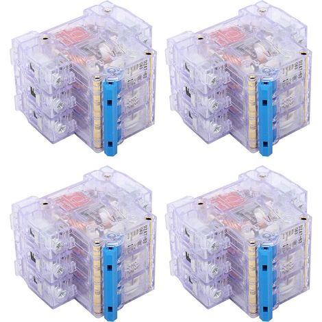 Miniature Transparent 3-Pole Circuit Breaker, Adjustable 6-63A (1/5)