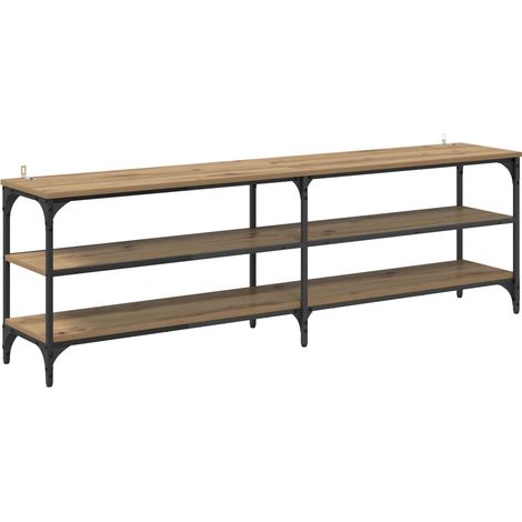 Mobile TV Armadietto TV Mobile Porta TV Rovere artigianale 160 x 30 x 50 cm (1/5)
