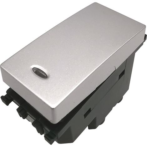 Frutti compatibili vimar plana Interruttori prese pulsanti silver argento Deviatore retroilluminabile