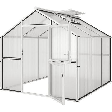 KGT Gewächshaus "Novum III", pressblank, 8,4 m², 10 mm HKP