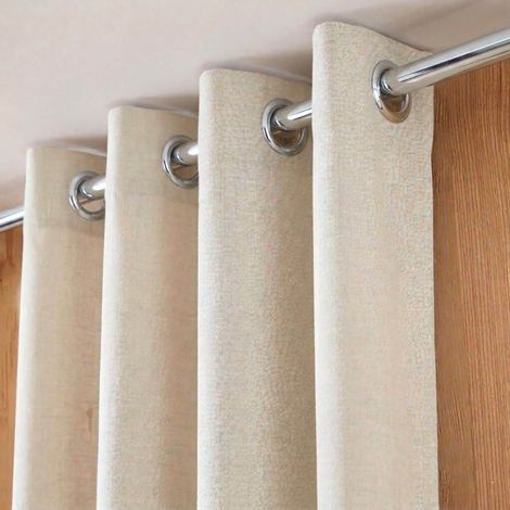 Rideau occultant et thermique effet lin 140x240cm (1/5)