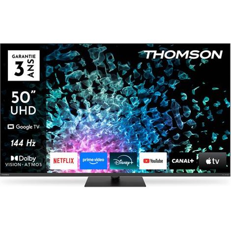 Thomson 50MG7C15 TV 127 cm (50") 4K Ultra HD Smart TV Wi-Fi Nero 320 cd/m²