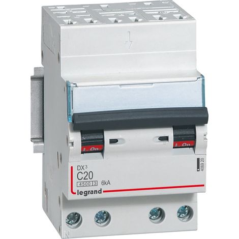DX³ Disjoncteur 4P courbe C 20A 4,5kA/6kA Auto - LEG406920