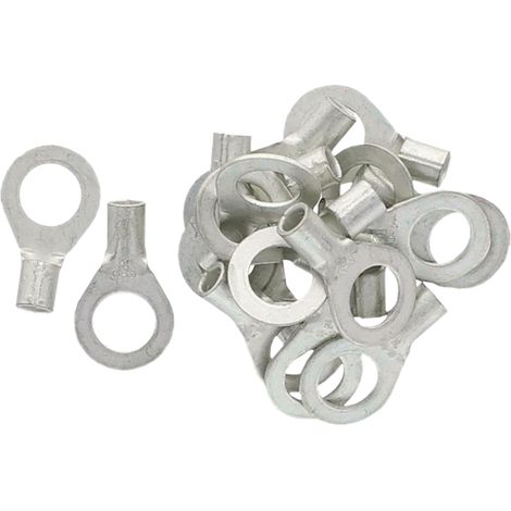 Crimp-Ösenverbinder, unisoliert, Durchmesser 10,5 mm, M10, 10 mm², L=21 mm