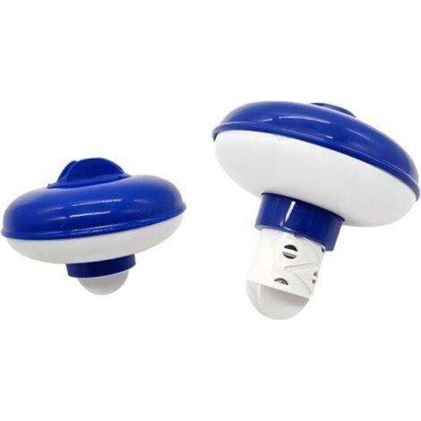 Distributeur flottant de chlore de 12,7 cm pour piscines, pataugeoires, spas et parcs aquatiques (bleu) (1/5)