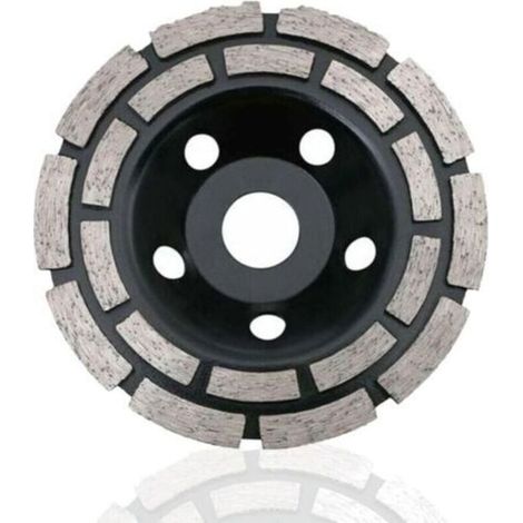 Disque diamant 230 mm double rangée – Meuler béton, pierre, granit – Pour ponceuse – Universel (1/2)