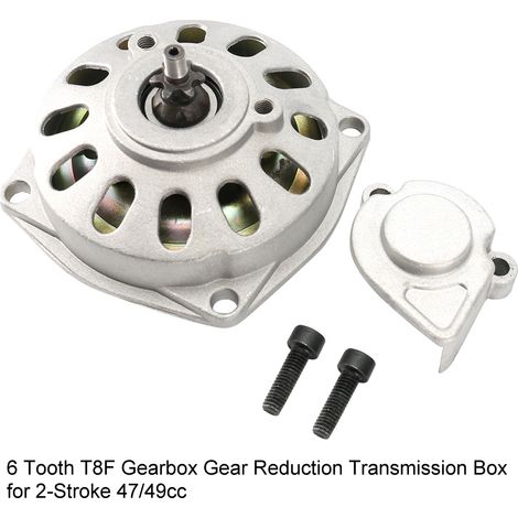 Boîte de réduction 6 dents T8F pour moteur 2 temps 47/49cc - Transmission de qualité (1/5)