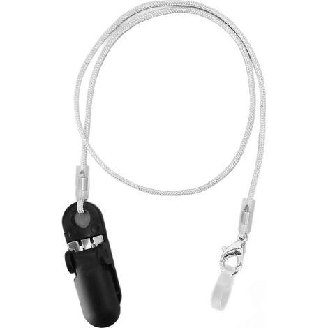 Étui pour appareil auditif en 2 parties avec dragonne, empêche la perte, accessoire pour appareil auditif, pince pour amplificateur, cordon avec boîte de rangement, MonauralYMMR (1/5)