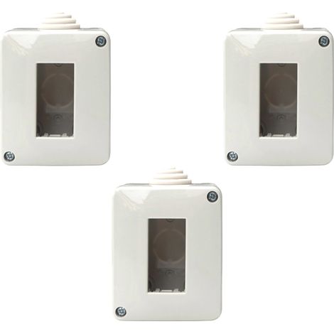 gloca Custodie Esterne Contenitori Idrobox Compatibili Serie Plana (1P IP40, 3 UNITÀ) (1/4)
