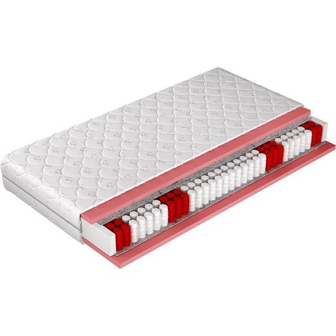 Colchón Bora , Con muelle (Pocket), Fieltro, Dos caras, 7 zonas anatómicas, Respirable, Lana, La espuma de poliuretano (1/5)