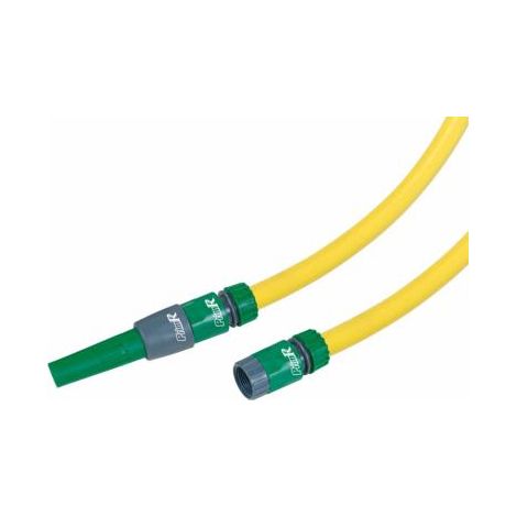 Kit arrosage tuyau antivrille 20m diam 15mm raccords et lance (1/4)