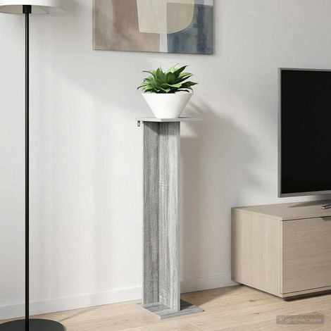 vidaXL Support de Plante Gris Sonoma 25 x 25,5 x 100,5 cm