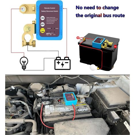 Interruttore automatico della batteria con telecomando wireless 12V 240A per auto, camper, quad, camion, barca (1/4)