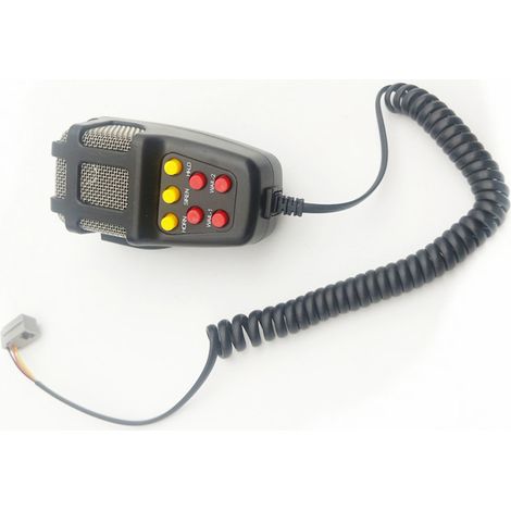 Sirène d'alarme puissante 2V 100W pour voiture, mégaphone portable 7 tons, étanche, embout carré (1/4)