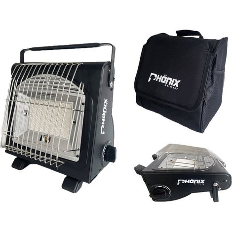 PHönix PH-100 Heizstrahler Gasheizung 1,7 KW Keramik Camping Heizung