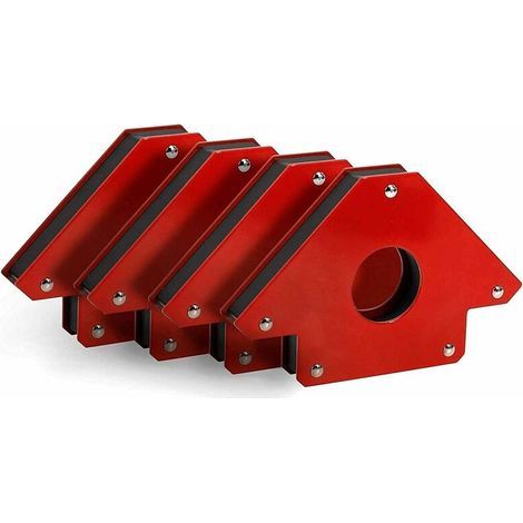 Aimants de soudage-Angle de soudage magnétique-Angle de soudure 45°-90°-135°-Équerre de montage-Support magnétique-Aide à la soudure (4 pièces) (1/5)