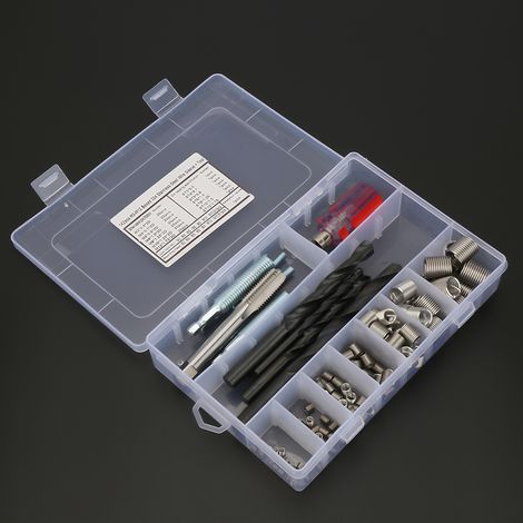 142 inserts filetés en acier inoxydable 304 + outils (1/2)
