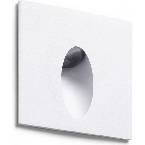 Balise Extérieure LED Carrée 3W Encastrable au Mur Adam 2700K Blanc Blanc chaud (1/5)