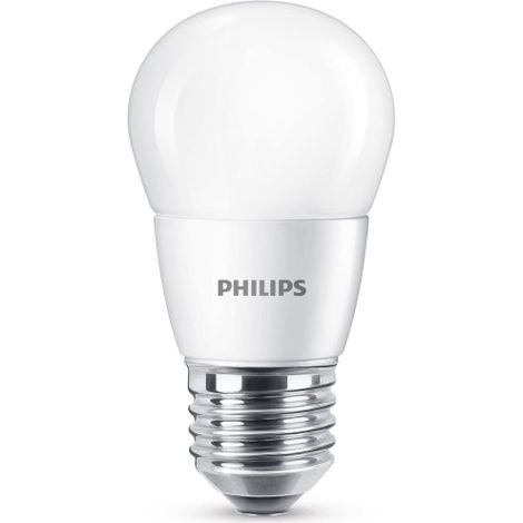 Philips Lampadina LED Sfera 60 W, Attacco E27, 4000K, Non Dimmerabile [Classe di efficienza energetica A++] (1/4)