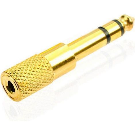 Adaptateur audio pour casque : prise jack 3,5 mm vers prise jack 6,35 mm (1/5)