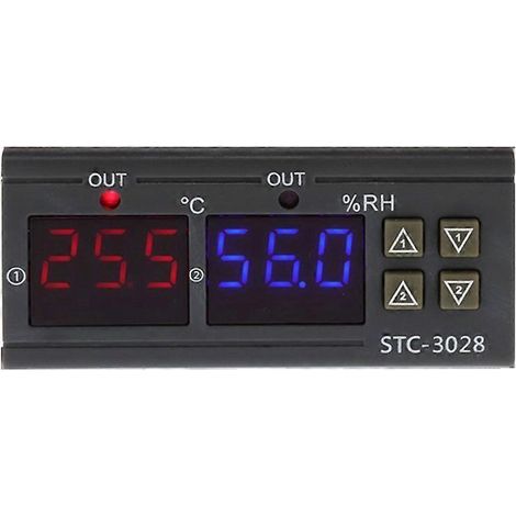Thermostat-hygrostat numérique STC 3028 AC 110V 220V, contrôleur d'hygromètre pour incubateur (1/5)
