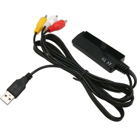 Convertisseur AV vers HDMI 1080P avec Câble d'Alimentation USB, Adaptateur RCA pour Vidéo Haute Définition (1/5)