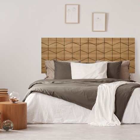 Cabecero Tríptico Porcelánico ECO 160x59 en madera maciza de pino acabado vintage Box Furniture (1/4)