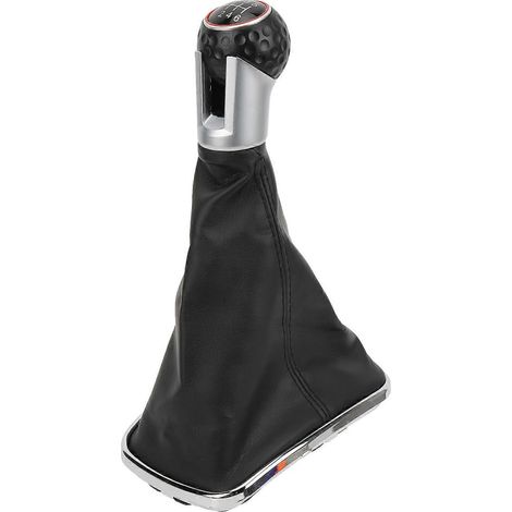 Schalthebel mit Ledermanschette für Bora Mk4 (1999–2004), passende Staubschutzhülle, Ersatzteil, schwarze Innenausstattung, kompletter Montagesatz (1/5)