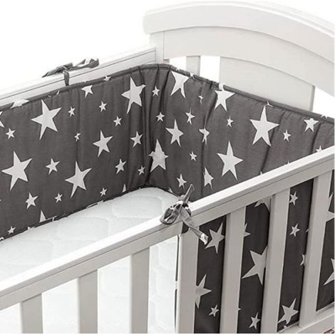 Tour de Lit Bb Tour de Lit Respirant, Coussin Anti-choc Coton, Contour de Lit Bb 200X30cm pour Lit Barreau TOUR DE LIT BEBE (1/4)