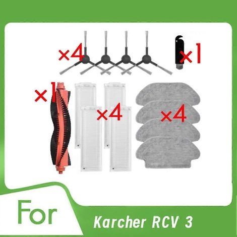 14 accessoires pour aspirateur Karcher RCV 3 : brosse principale, filtre de nettoyage, accessoires ultra-résistants (1/5)
