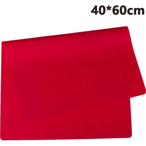 Tappeto da forno liscio in silicone grande 60x40cm Tappeto in silicone per cibo per bambini antiscivolo Fondant/Macarroni/Pizza/Impasto Accessori da cucina (1/5)